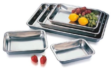 Economy rectangular pan, s/s