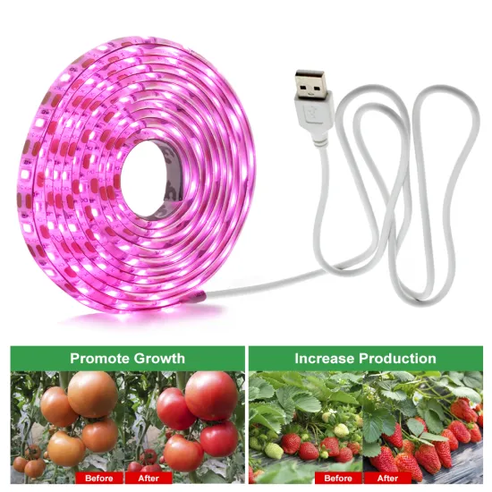 LED Full Spectrum USB Strip DC5V Greenhouses Plants Light For Seed Flowers