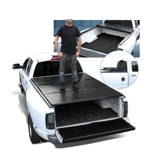 Hard Low Profile Trifold Tonneau Cover for 2015-2021 F150 - Tonneau Cover Accessories