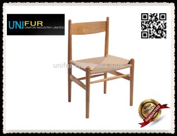 Replica Hans Wegner cheap modern side CH36 wooden chairs with cut-out back