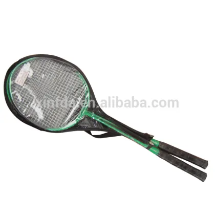 Promotion steel racquet with handbag badminton racket set