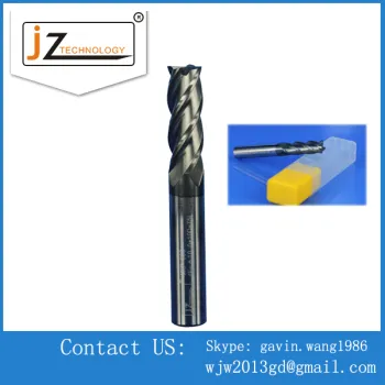 Quality CNC Long shank 4 flutes square Carbide end mills