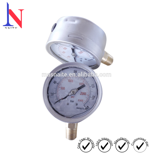 Wika Screw Type Pressure Gauge With Blow Out Plug, High Quality Wika