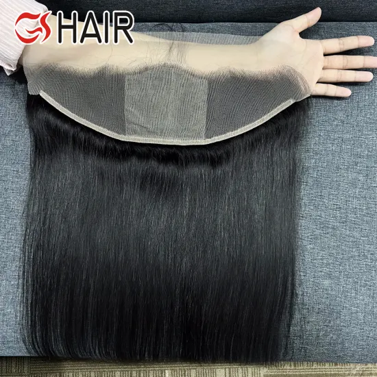 GS Unprocessed Virgin Brazilian Hair: Silk Base Ear to Ear Lace Frontal with Pre-plucked Natural Hairline