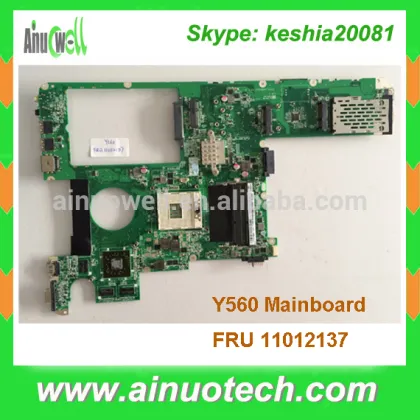 FRU 11012137 notebook mainboard for IBM Lenovo IdeaPad Y560 laptop motherboard DAKL3AMB8G1 DDR3 PGA989