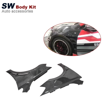 Bumper depan serat karbon dan kit fender untuk Volkswagen Golf 7/7.5 Mk7 GTI