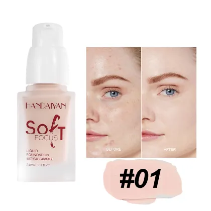 Long-Lasting Concealer Liquid Foundation - Pipoca