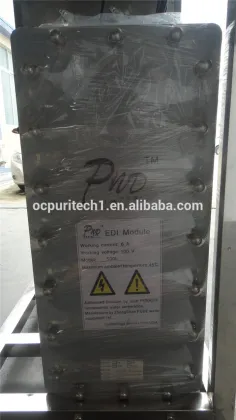 EDI electrodialysis purify ultra pure water for medical