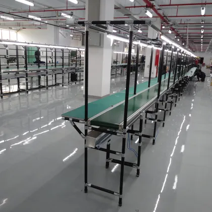 Belt Conveyor System with Lean Pipe Frame