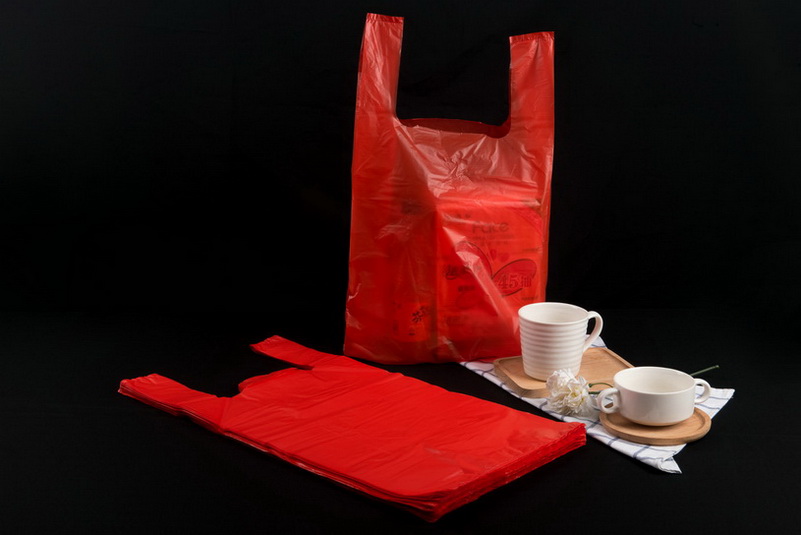 Plastic Vest T shirt Shopping Bags Roll Wholesale