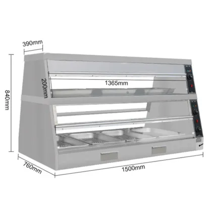 AIibaba Recommended: High-Quality 1.5M KFC Fast Food Chicken Warmer Showcase