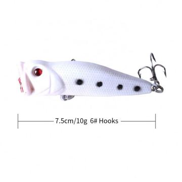 Toplure Hot Sale 9cm 10g Luminous Popper الطعم الاصطناعي