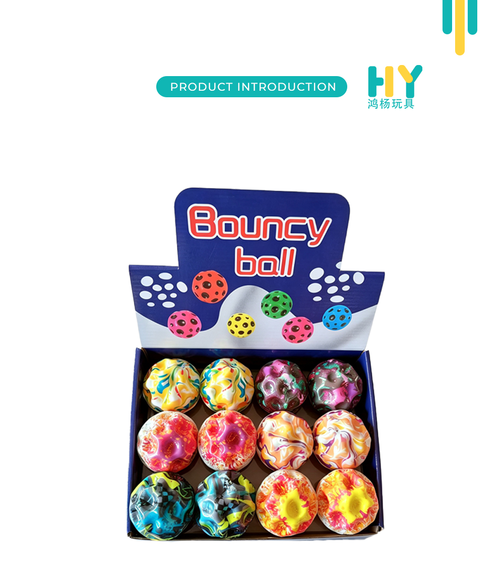Multi Tie Dye Textured PU Bouncy Balls X