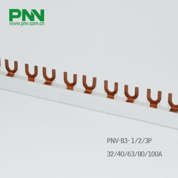 2p Fork Type Copper Busbar 32A 1.0*5mm