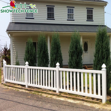 Sustainable Customized PVC Picket Garden Fence