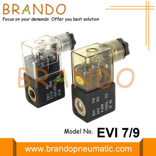 Solenoid Coil EVI 7/9 24VDC 3W 220VAC 5VA