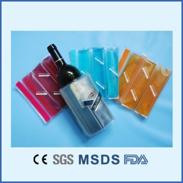 gel ice pack bottle cooler ,wine cooler wrap,custom gel ice pack