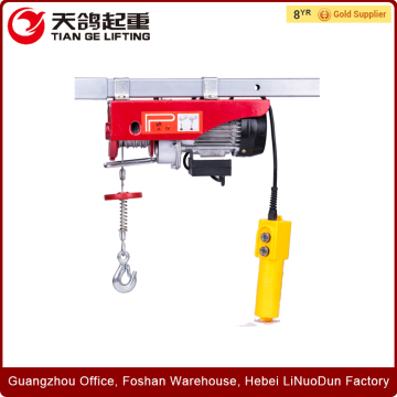 Hot Sale Mini Crane PA Electric Wire Rope Hoist With Up And Down Limit Device Made In China Manufacturer