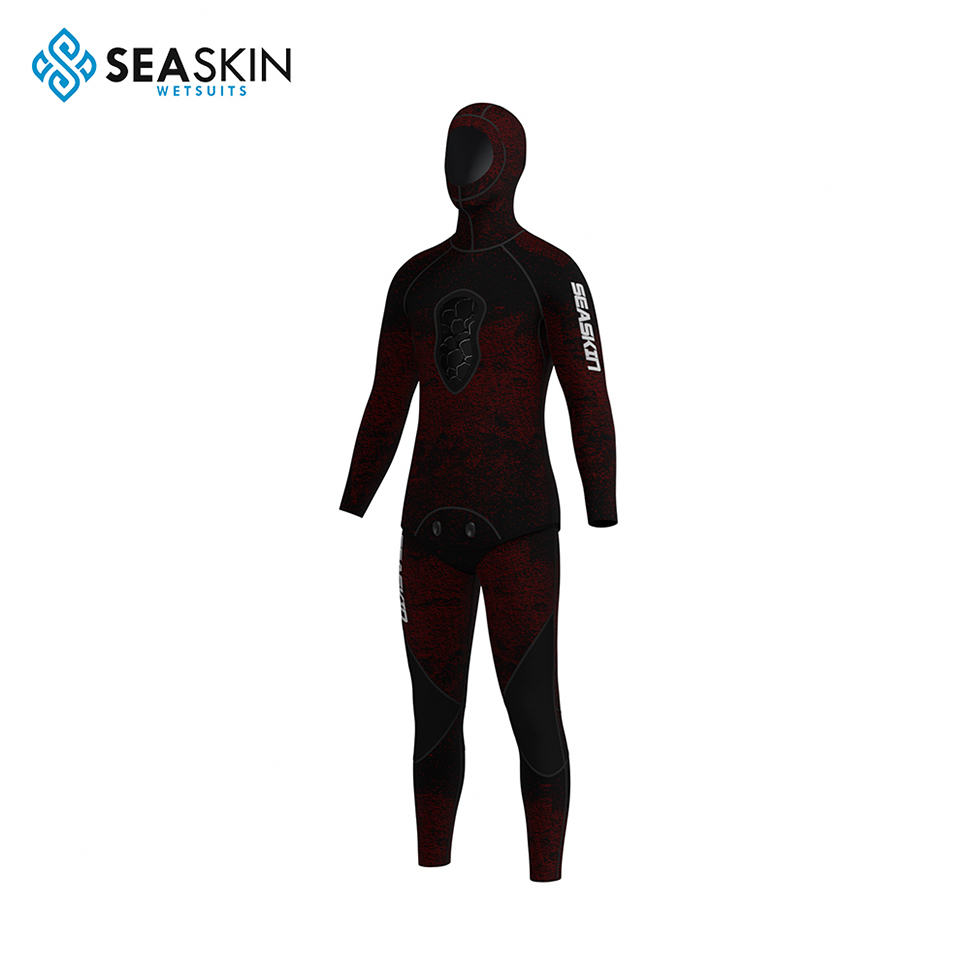 Seaskin 5mm Neoprene OEM 커스텀 카모 오픈 셀 잠수한 물고기 사냥 남자 다이빙 잠수복