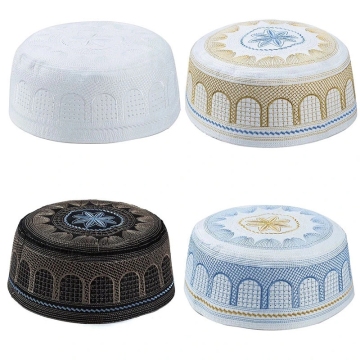 Cappelli per il tempo libero da ricamo in cotone per uomini in Arabia Saudita