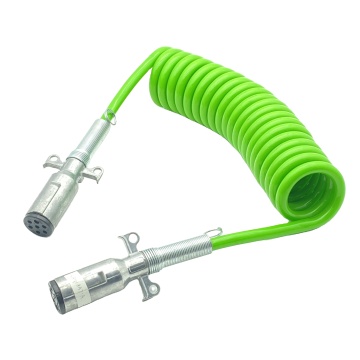 7 Pin 12 Volt Trailer Connector Coil Cable for Mack VNL Freightliner American Truck Trailer 30-4321