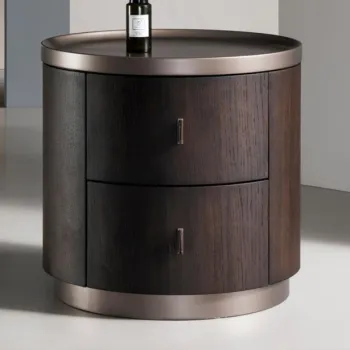 Luxury Nordic Wooden Bedside Table with Drawer - Wholesale Furniture Nightstand