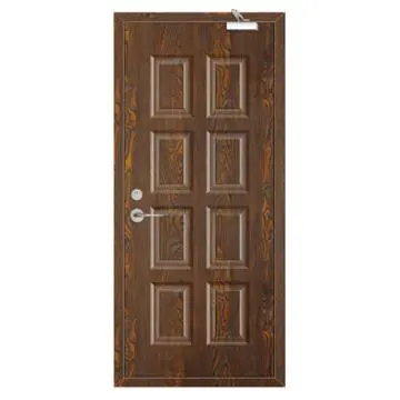 Paint Free Plate Wooden Fireproof Door