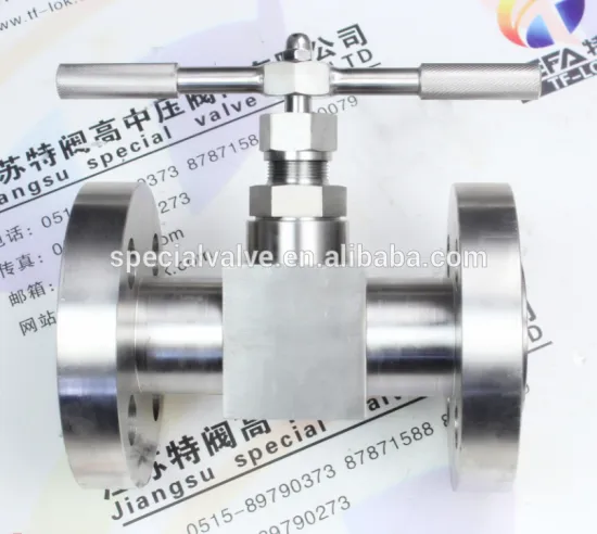 DN40 stainless steel flanged needle valve