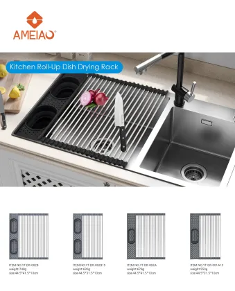 Meiao Kitchen Roll-up Dish Drying Rack