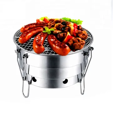 Outdoor S410 Portable BBQ Grill With Iron Stand