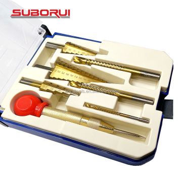Suborui 7PC Titanium HSS Hex Shank Unibit Cone Stiefbohrer Set für Metall