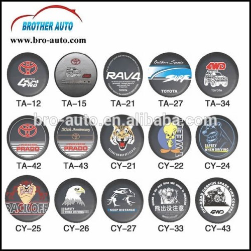 Hot sell good quality 15-17 inch PVC PU leather pajero tyre cover