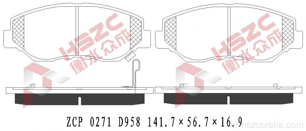 FMSI D958 CAR CAR CERAMIC BRAKE PAND FOR HONDA