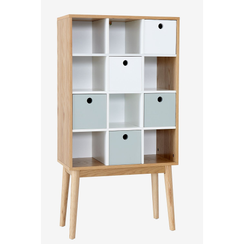 Storage Shelf Bookcase Wooden Open Storage Cabinet