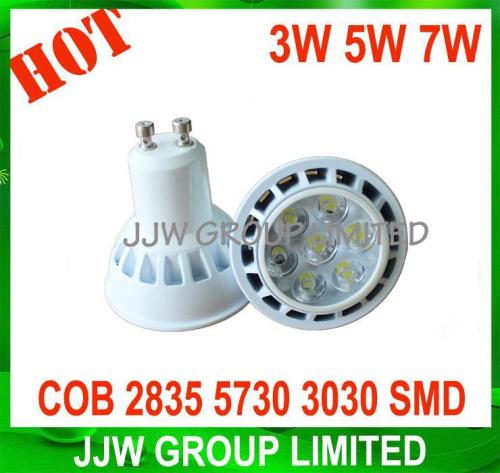 Plastic spot light led track spot light 2835 5050 5630 smd 110v 220v 2800k 3000k warm white 7W with low price