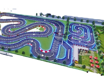 2024 Newest Gasoline/Electric Go Kart Track