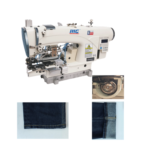 Ourlet inférieur de la machine à coudre Juki Jeans