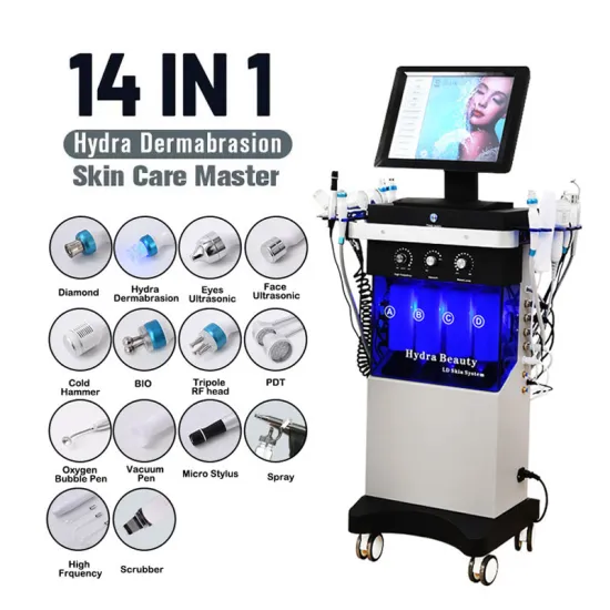 Hydro Facial Beauty Machine: Bubble Oxygen Jet Peel & Dermabrasion Diamond Tip
