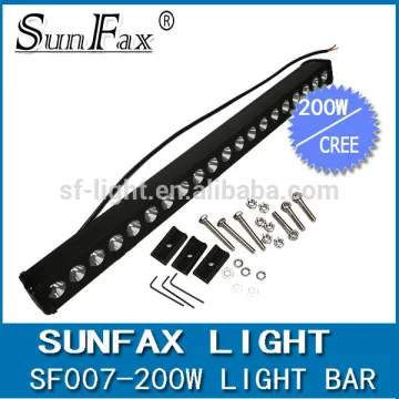 Top hardness auto parts 200W single row led light bar, flood / spot /combo off road straight Slim Led Light Bars