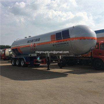 Semirremolque del transporte del tanque del cáustico de 62cbm LPG