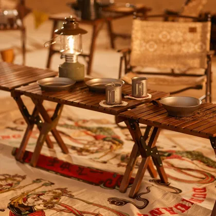 Naturehike Dunhuang Series Glamping Walnut Wood Folding Table