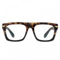 Fashion Thick Frame Tortoise Blue Light Glasses