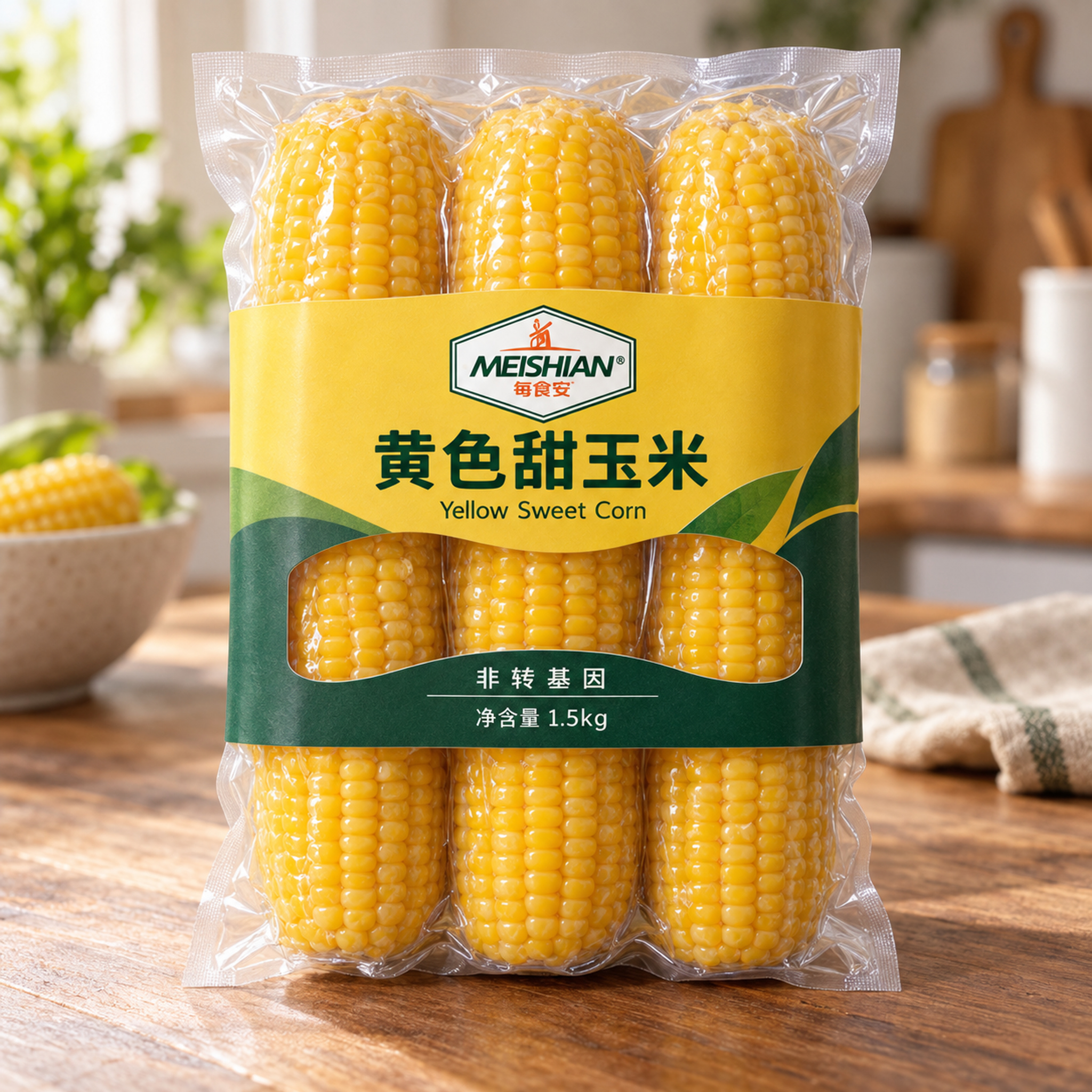 Non-GMO Sweet Yellow Waxy Corn 1.5kg3