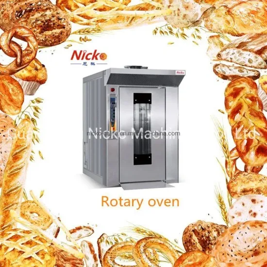 Industrial Automatic 32 Trays Bread Diesel Rotary Baking Oven for Bread