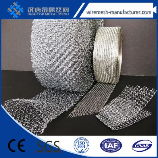 China Alibaba knitted stainless steel wire mesh/knitted wire mesh netting