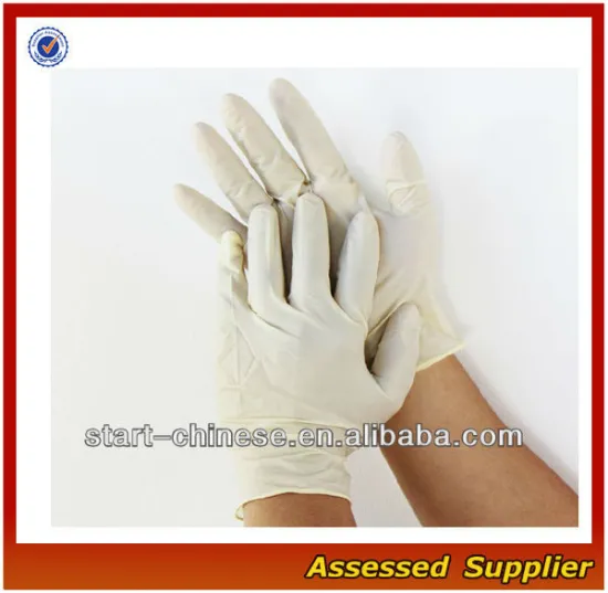 CX-109 Low Powder 9" Disposable Latex Examination Gloves/disposable examination latex gloves/disposable latex gloves/latex