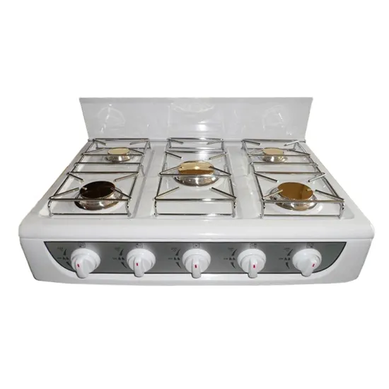 Table Top Five-Burner Copper Cast Iron INOX Gas Cooker Stove