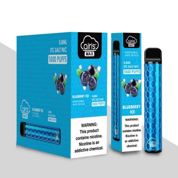 Hương vị nước trái cây bán buôn cộng với Airis Max Ecigarette