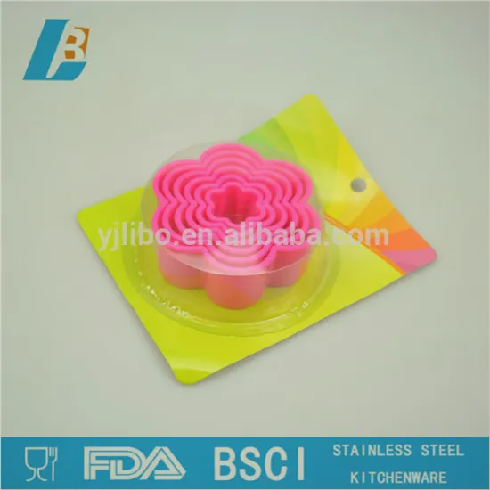flower shape silicone cookie mould