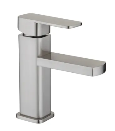 Cheap Chrome Sanitary Ware Deck Mounted Brush Zinc Mixer